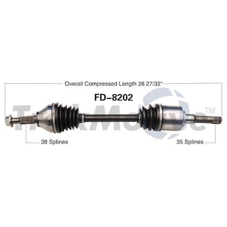 Cv Axle Shaft,Fd-8202